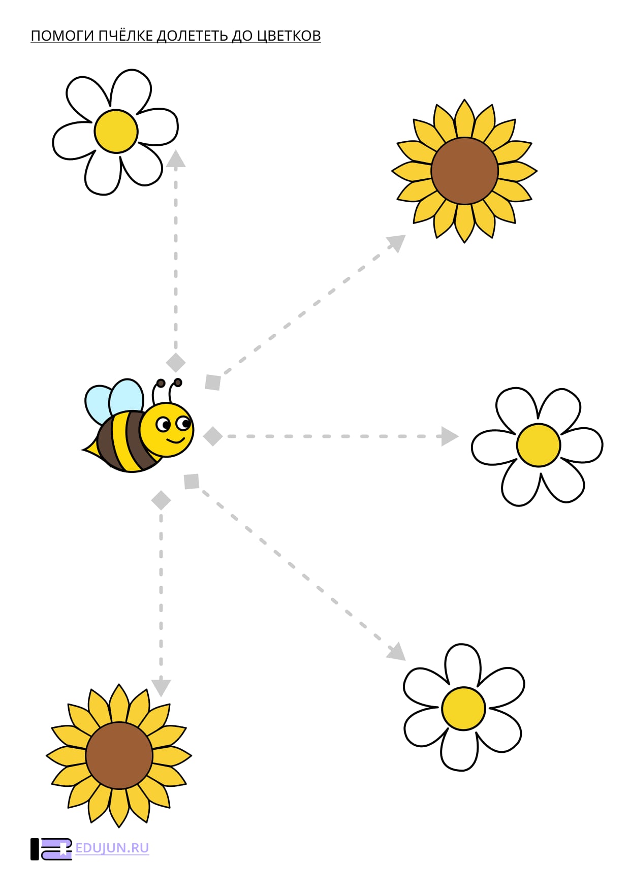 Прописи для самых маленьких «Пчёлка и цветы»