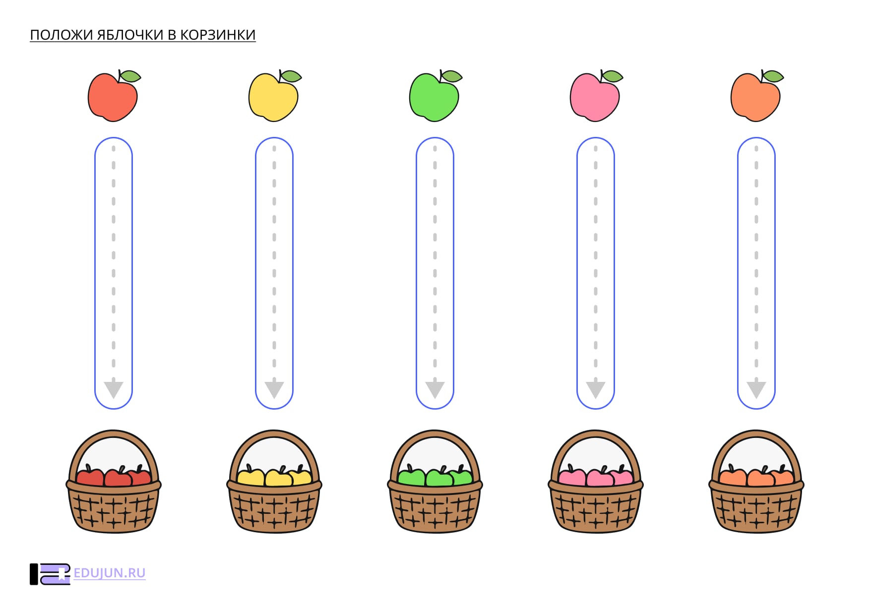Прописи для самых маленьких «Корзинка с яблоками»